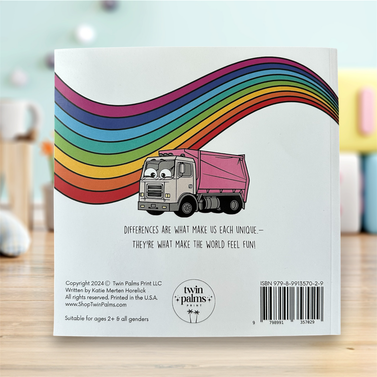 Twin Palms Print LLC - Scout The Pink Garbage Truck