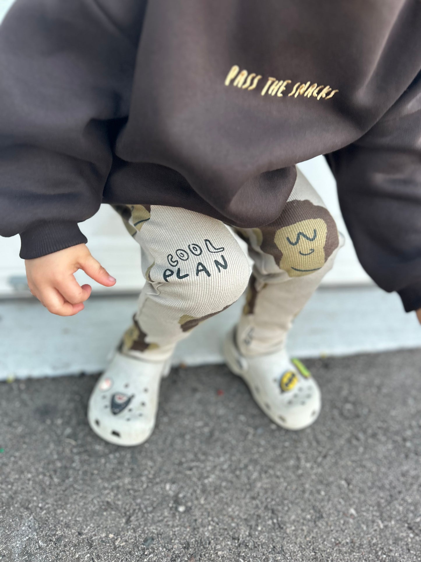 chunky “pass the snacks” crewneck